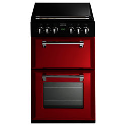 Stoves Richmond 550DFW Dual Fuel Mini Range Cooker, Hot Jalapeño Red